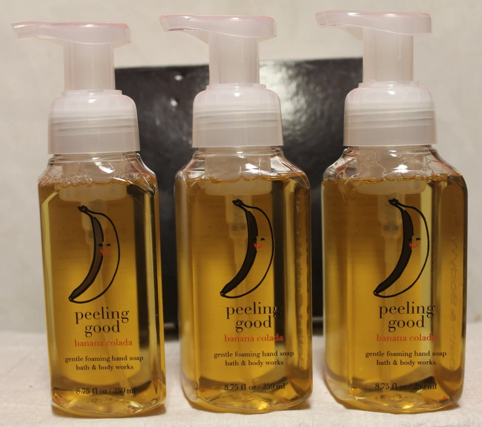 Bath & Body Works Peeling Good Banana Colada Hand Soap NEW Qty 3 Free Ship - Image 1 of 2