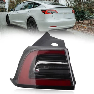 Left LED Outer Rear Tail Light Stop Lamp For Tesla Model 3 / Y USA 2017-2023 - Picture 1 of 12
