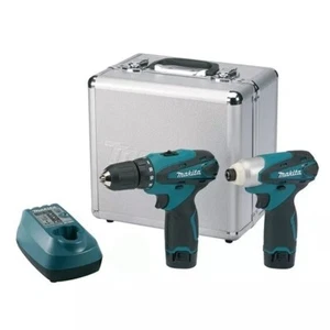 Juego combinado Makita LCT204 DF330D TD090D 10.8V 1.3Ah x 2ea cargador estuche rígido DC10WA - Imagen 1 de 1