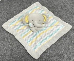 Falls Creek Baby Elephant Zig Zag Lovey Plush Security Blanket - Picture 1 of 3