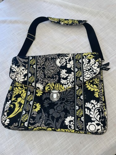 Valigetta attaccata VERA BRADLEY Work Essentials barocco nero giallo grigio