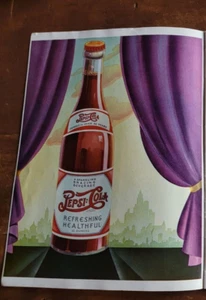 Pepsi Cola Refreshing-Healthful Vintage 1939 Soda Ad, New York City Skyline - Picture 1 of 1