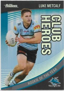 2022 Nrl Traders Club Heroes Case Card (CHP08) Luke METCALF Sharks 23/30 - Picture 1 of 1