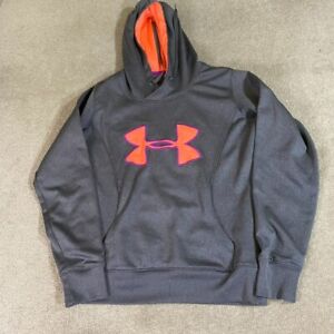 Under Armour Jumper Womens Small S Grey Hoodie Pullover Athletic Coldgear Active
