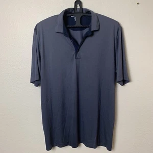 Greg Norman Men's ML75 Golf Polo Size XL Micro Print in Blue & White Play Dry - Picture 1 of 9