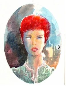 Seelila - Original Aquarell - als Geschenk, zwei Farblithographien - Bild 1 von 1