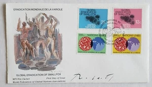 LIAM ROBERTS IRELAND NY WFUNA UN UNITED NATIONS SIGNED 1978 CACHET FDC RARE - Picture 1 of 2