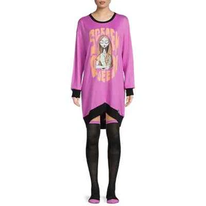 Disney Nightmare Before Christmas Women's Nightgown Sleepshirt Socks M 8/10 - Picture 1 of 5