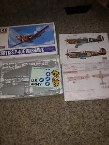 Vintage OTAKI 1/48 Curtiss P-40E Warhawk Plastic Model Kit Series No 1 No 17 - Picture 1 of 1