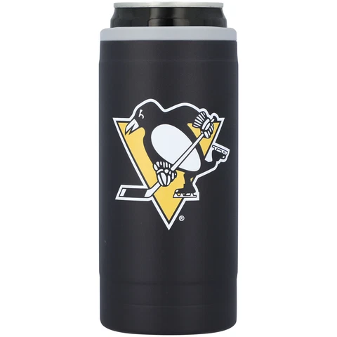 Pittsburgh Penguins 12oz. Flipside Powdercoat Slim Can Cooler Cover