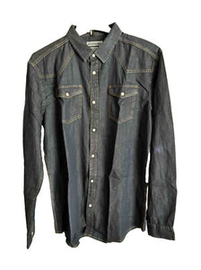 Advocating Eagle Men's Button Coat, Blue, XL - Picture 1 of 4