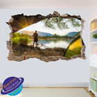 Fishing Camp Wall Stickers Lakeside Art Decals Murals Room Office Shop Decor Vn5