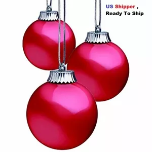 Large 5" Outdoor LED Ornament, Pulsing Globe Sphere Lights Dusk Sensor ,Set of 3 - Picture 1 of 5