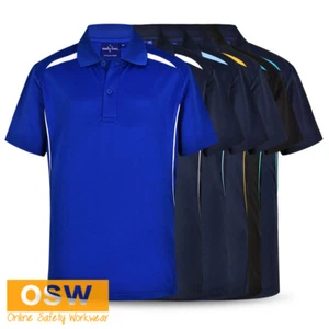 Polo de manga corta sostenible de poli/algodón fácil de ajustar para niños 4~14 PS93K - Imagen 1 de 17