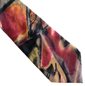 Corbata para el cuello arte abstracto multicolor de estudio de diseño retro EE. UU. 3,75" 58,5" - Imagen 1 de 4