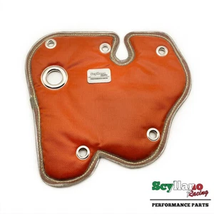 Manta turbo roja blindaje térmico para Abarth/Alfa Romeo con Garrett 1446 Turbo - Imagen 1 de 2