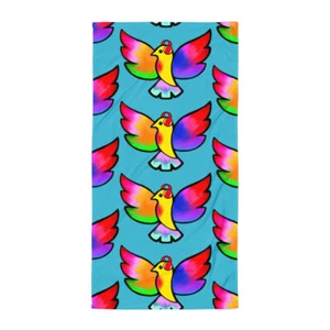 Fly Like a Bird Autism Caravan Towel - Picture 1 of 1