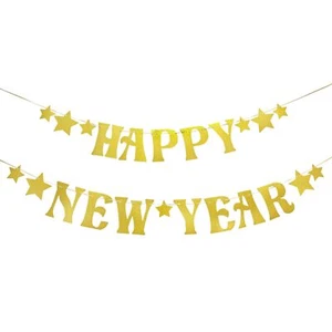 HEYPRIIL Happy New Year Banner Eve Party Supplies 2025 New Year Decorations B... - Picture 1 of 6