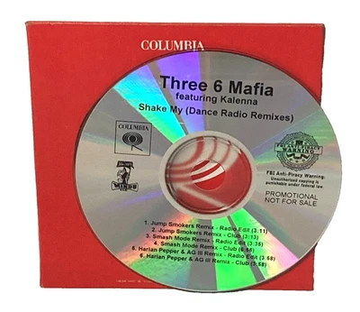 THREE 6 MAFIA "Shake My" RARE PROMO MAXI CD Dance REMIXES EX US x6 Harlan Pepper Foto 1 de 4