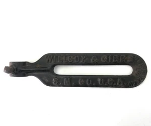 RARE Willcox & Gibbs antique PRESSER FOOT LIFT KNEE LEVER 1906 Apr 24  Cast Iron - Picture 1 of 6