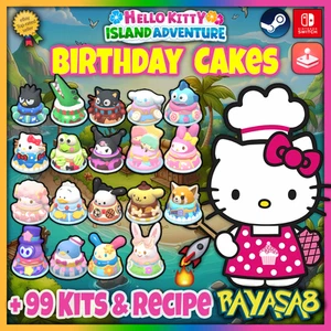 🧁Pasteles de cumpleaños Hello Kitty +99 kits y recetas todos los personajes todas las plataformas - Imagen 1 de 5