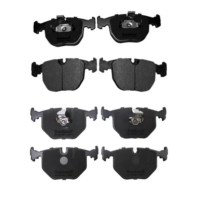 For 1995-2001 BMW 740i 740iL 2000-2006 M5 X5 Front & Rear Ceramic Brake Pads - Image 1 of 4