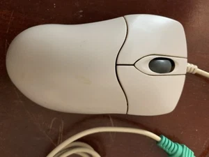 6 Pin Mini DIN PS/2 2 Button Scroll Optical Mouse Good Condition Tested Working - Picture 1 of 7