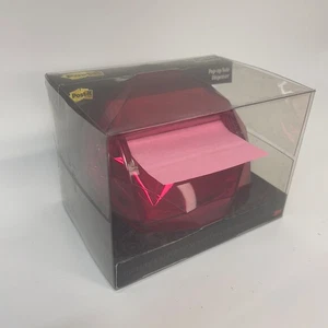Ruby Red Gem Jewel Shaped Dispenser for 3x3 Post-it Pop-up Notes 2013 NIB - Picture 1 of 7