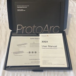ProtoArc Clavier Bluetooth Pliable, XK01 Clavier Portable sans Fil Pliable - Photo 1/4