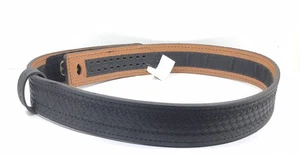 Cinturón Safariland Modelo 94 Sin Hebilla Cuero Negro Tejido de Cesta 94-32-4 2869R - Imagen 1 de 6