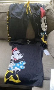 Disney Mickey & Minnie Mouse NEW Pajama Top & Pants Size X-LARGE NWT - Picture 1 of 8