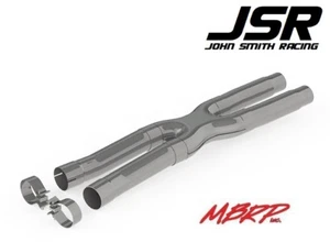 15-23 Mustang GT 5.0L MBRP 2.5in Resonator Delete X-Pipe (T409 Stainless Steel) - Bild 1 von 1