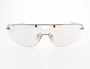 OCCHIALI DA SOLE VINTAGE GIANFRANCO FERRE GF58703 SCUDO METALLO 120 MM ITALIA - Foto 1 di 10