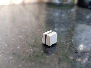 Casio Casiotone CT MT keyboard Plastic Slider Cap Knob Grey/Black Spare Part - Picture 1 of 4