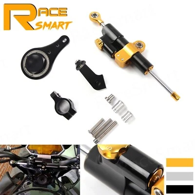 Estabilizador amortiguador de dirección + kit de montaje de soporte para Kawasaki Ninja ZX6R 2005 2006 Foto 1 de 4