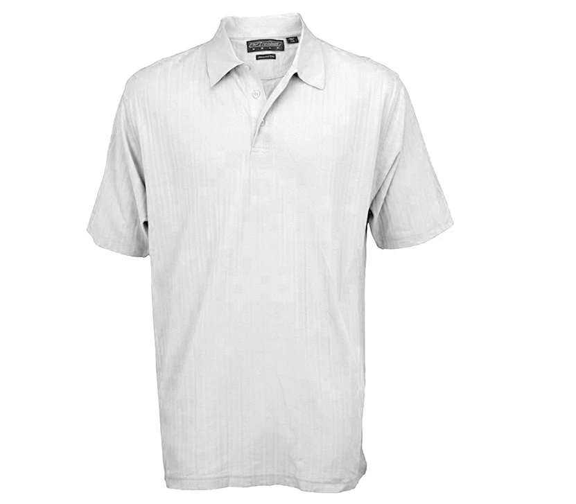 Polo Reebok Golf Para Hombre 3 Botones Algodón Pima Mercerizado, Blanco Foto 1 de 1