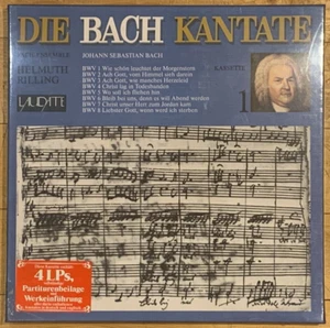Bach Complete Cantatas Vol.1 BWV 1-8 HELMUTH RILLING Laudate 4LP Box New Sealed - Picture 1 of 2