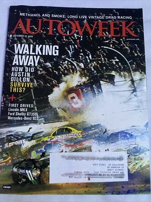 2015 Oct 12 AUTOWEEK Magazine How Did Austin Dillon Survive This? (CP302) - Image 1 of 3