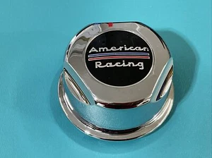 AMERICAN RACING CUSTOM WHEEL CENTER CAP CHROME FINISH 1307100 CMC9007 NEW - Picture 1 of 6