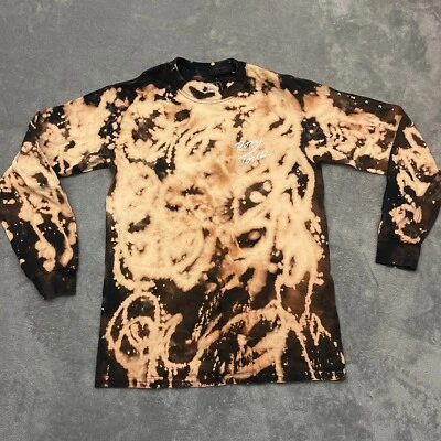 Khalid Roxy Tour Black Bleached Long Sleeve T-Shirt Small - Image 1 of 4