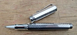 New Montegrappa Reminiscence Sterling Silver Engraved Rollerball Pen - Picture 1 of 13