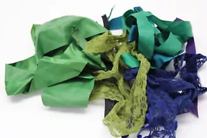 SET S Nähband Borte mehrere grün blau lila - Bild 1 von 5