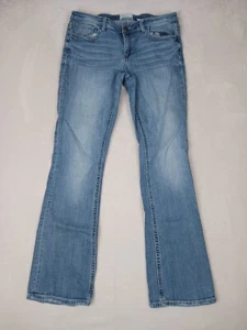 BKE Denim Jeans Payton Women's 29L (31x32) Bootcut Light Wash Low Rise Stretch - Picture 1 of 10