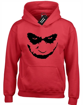 JOKER FACE HOODY HOODIE FUNNY VILLAIN BIG TALL SIZE 3XL 4XL 5XL - Image 1 of 4