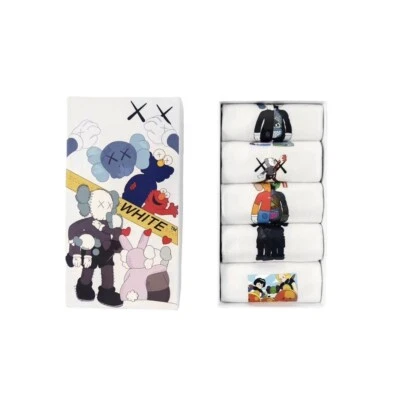 Kaws Sesame Street Summer Adult Small/Medium Unisex Ankle Socks 5 Pack - image 1 of 4