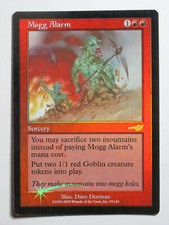 Mogg Alarm Foil Nemesis  English MTG Magic EX