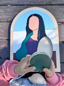 Artistic Giant Wooden Puzzle - Handmade, Safe, and Educational Toy for Kids 3+ - Picture 1 of 8