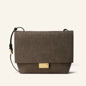 Allsaints Women's Charterhouse Croc Embossed Leather Shoulder Bag - Picture 1 of 4