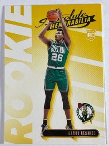 2020-21 Panini Absolute Memorabilia Yellow Rookie Boston Celtic Aaron Nesmith