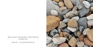 Greeting Card - Beach Stones - Runswick Bay #Yorkshire - blank inside 6" x 6" - Picture 1 of 3